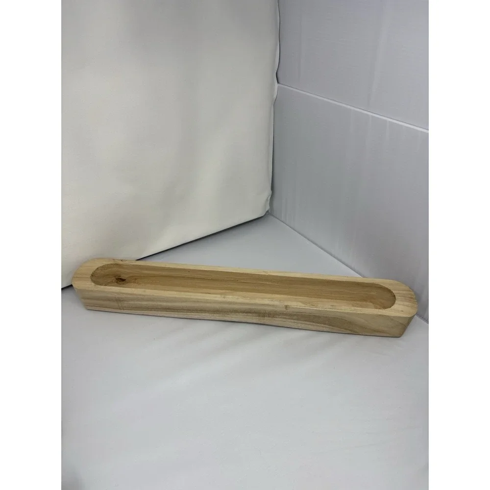 Ashland Natural Wood Sand & See Wooden Bowl Trench Decor 22